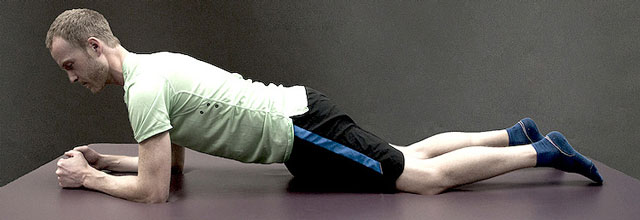 Plank edzés - alap pozíció könnyített változat